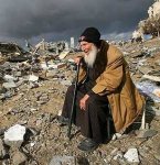 This old man in Gaza had not missed prayer for decades.